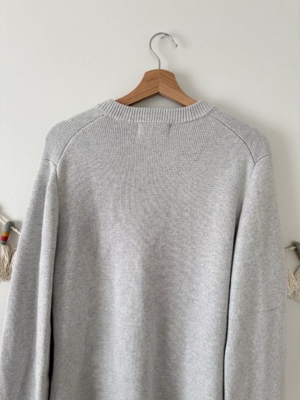 Modern Citizen Eames Organic Cotton Wool Gray Flare Sleeve Cardigan Modest L - Picture 13 of 13
